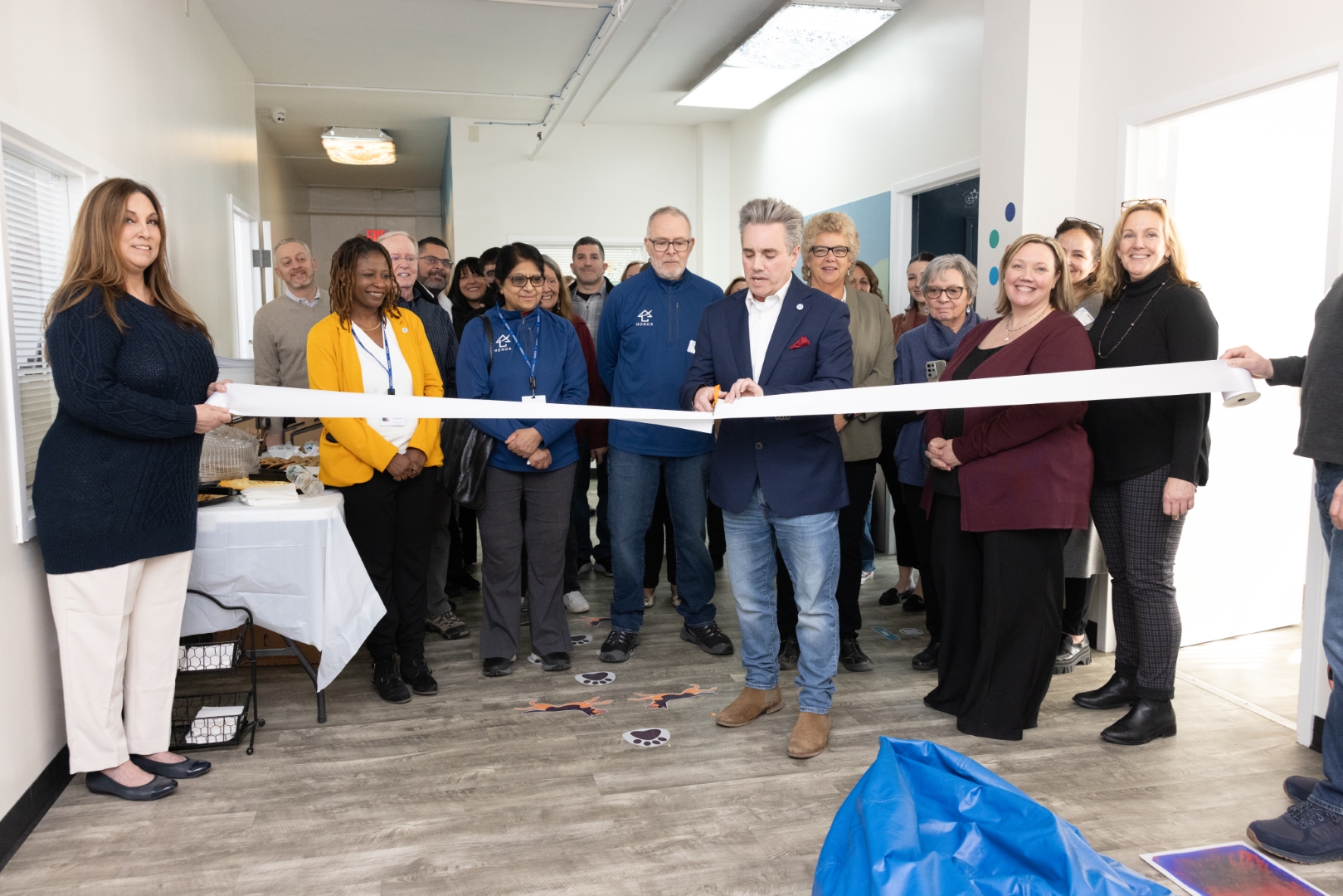 Ribbon cutting at the new sensory location