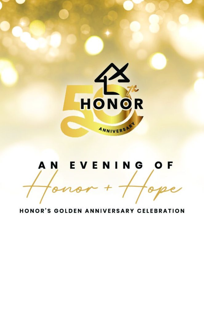 Cover of the An Evening of HONOR & Hope program book